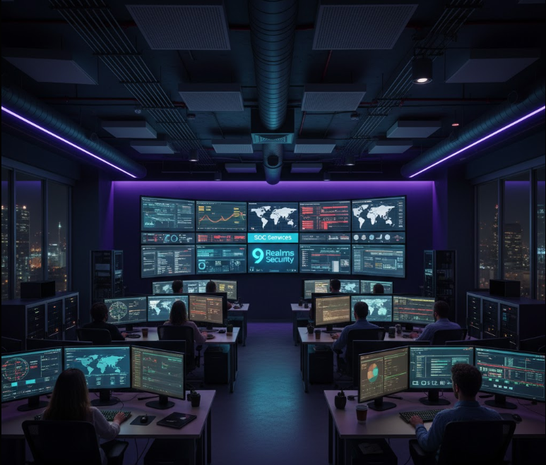 9 Realms Security Operations Center Dashboard